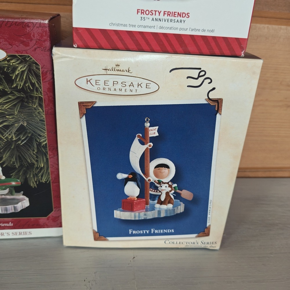 Hallmark Keepsake Ornament Frosty Friends Bundle of 3 35th Anniversary +2 H2 - Picture 3 of 8